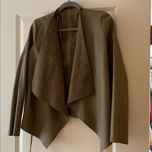 Zara Olive Leather Jacket